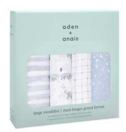 Aden + Anais Baby Accessories Rising Star Cotton Muslin Swaddles 4pk