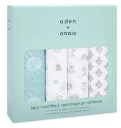 Baby Registry Now & Zen Cotton Muslin Swaddle 4pk