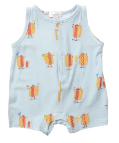 Angel Dear Hotdogs Shortie Romper Infant Clothing