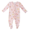 Angel Dear Fall Boardwalk Flamingos 2way Ruffle Zipper Footie