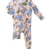 Angel Dear Hydrangea 2way Ruffle Zipper Footie Infant Clothing