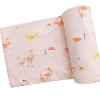 Baby Registry SWADDLE - BOARDWALK FLAMINGOS