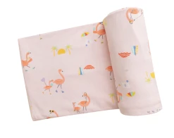 Baby Registry SWADDLE - BOARDWALK FLAMINGOS