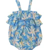 Angel Dear BOHO RUFFLE BUBBLE - BLUE ISLAND FLORAL Infant Clothing