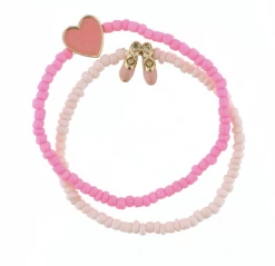 Jane Marie Kids Set Of 2 Pink Bracelets - Hear&Ballet Slippers