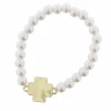 Jane Marie Kids Square Cross Pearl Bracelet Gifts