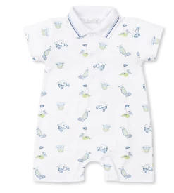 Kissy Kissy Infant Clothing Holes Blue Short Playsuit