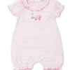 Kissy Kissy Infant Clothing Holes Pink Stripe Short Playsuit