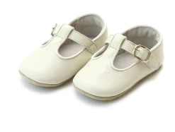 L'Amour Evie T-Bar Crib Mary Jane Light Beige