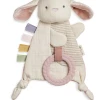 Itzy Ritzy Baby Accessories Bitzy Crinkle Bunny Sensory Toy W/ Teether