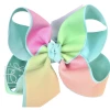 BEYOND CREATION Layered Aquamarine Rainbow Bow Baby Accessories