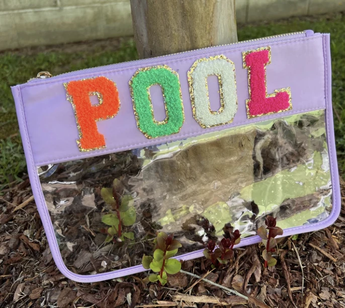 Discount 🤩 Bari Lynn Pool Clear Flat Pouch Bag Gifts ✔️ 1 Bari Lynn Pool Clear Flat Pouch Bag Gifts