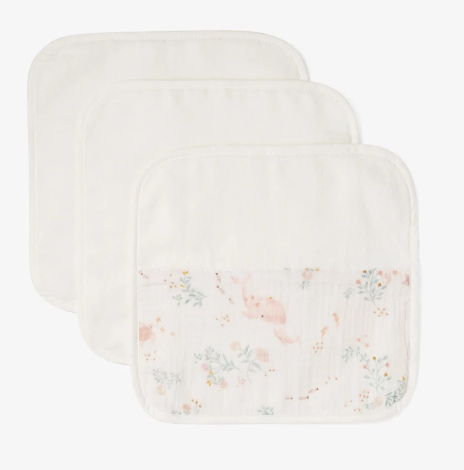 Wholesale ๐ Baby Registry Sea Magic Muslin Washcloth 3pc ๐ 1 Baby Registry Sea Magic Muslin Washcloth 3pc
