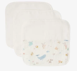 Baby Registry Ocean Adventures Muslin Washcloth 3pc