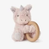Elegant Baby Ring Rattle Swirl Plush Unicorn Baby Accessories