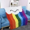 GOOD BANANA Plush Blanket Rainbow