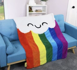 GOOD BANANA Plush Blanket Rainbow