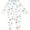 Kissy Kissy Organic Cotton Zipper Jumpsuit Footie - Veggie Salad