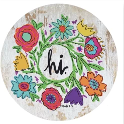 Baxter & Me Hi Floral Door Hanger