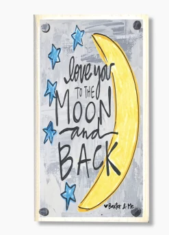 Baxter & Me Love You To The Moon & Back Happy Block