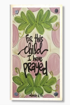 Baxter & Me For This Child Girl Happy Block Gifts