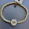 Haute Mess Jewelry Initial Bracelet With Round Embellishment Gifts