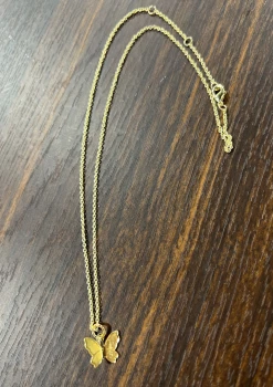 Haute Mess Jewelry Small Butterfly Gold Necklace Gifts