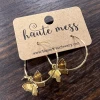 Haute Mess Jewelry Small Gold Butterfly Hoops Gifts