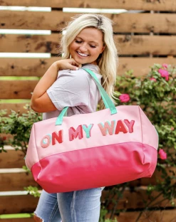 Bari Lynn Duffle Bag (Light Coral) - On My Way