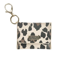 Itzy Ritzy Baby Accessories Leopard Mini Wallet Card Holder & Key Chain Charm