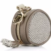Itzy Ritzy Vanilla Latte Diaper Bag Charm Pod Keychain