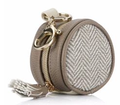 Itzy Ritzy Vanilla Latte Diaper Bag Charm Pod Keychain