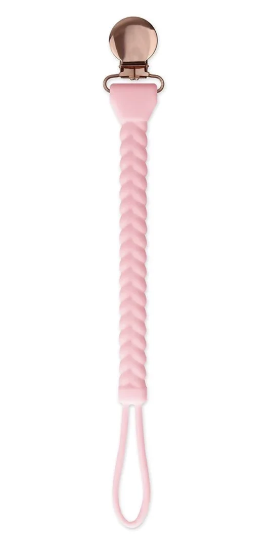 Deals ๐ Itzy Ritzy Sweetie Strap Silicone Paci Clip Pink Braid ๐ 1 Itzy Ritzy Sweetie Strap Silicone Paci Clip Pink Braid
