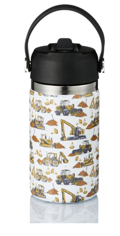 Jane Marie Under Construction 12oz Bottle W/Straw Cap