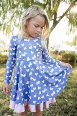 Evie's Closet Fall 22 Evie's Closet Winter Hearts Reversible Dress 50% Off Fall Clothing