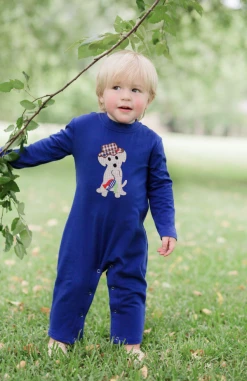 Trotter Street Fall 22 New Arrivals Fishing Dog Romper