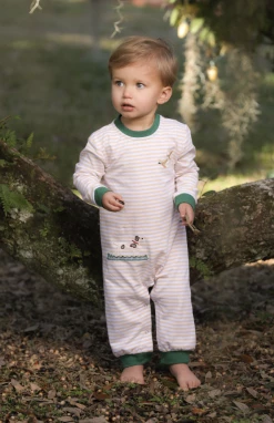 Trotter Street Fall 22 Duck Hunt Romper 50% Off Fall Clothing