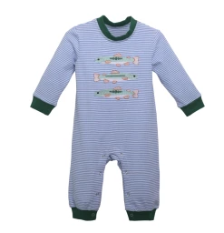 Trotter Street Fall 22 Gone Fishing Boys Romper New Arrivals
