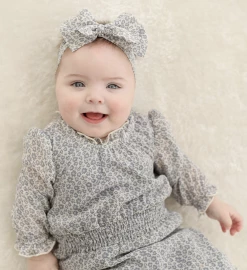 Mabel & Honey Fall 22 Remy Woven Floral Blue Romper New Arrivals