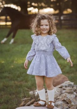 Mabel & Honey Fall 22 Frost Rayon Dress Purple New Arrivals