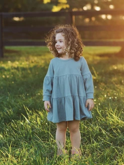 Mabel & Honey Fall 22 Rowan Knit Dress Green