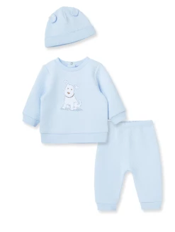 Little Me Fluffy Fun Quilted Pant Set