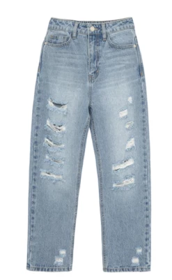 Habitual Girl/Truce Fall New Arrivals Medium Destructed Straight Leg Jean