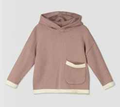 Me & Henry/Ettie & H Fall Rose/Ivory Knit Tegen Sweater