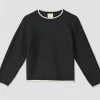 Me & Henry/Ettie & H Fall Charcoal/Ivory Knit Penryn Sweater New Arrivals