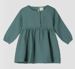 Me & Henry/Ettie & H Fall New Arrivals Teal Gauze Mirren Dress