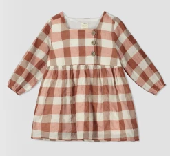 Me & Henry/Ettie & H Fall Rust Plaid Elowen Dress New Arrivals
