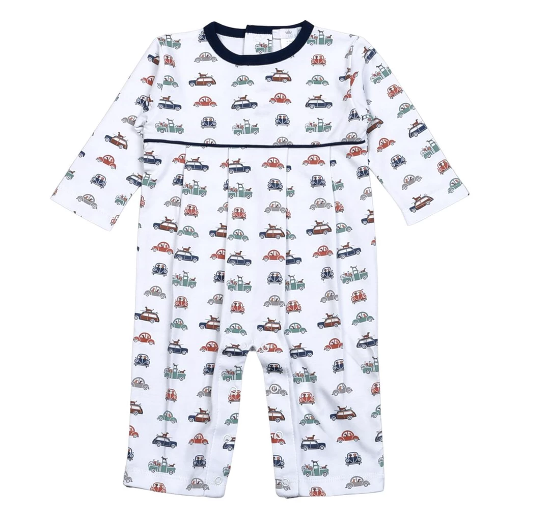 Brand new ๐ฏ Baby Loren Fall New Arrivals Cars And ๐ Dogs Pima Romper ๐ 1 Baby Loren Fall New Arrivals Cars And Dogs Pima Romper