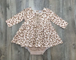 Serendipity/Swoon Baby 22 Leopard Button Stripe Skirted Bubble New Arrivals