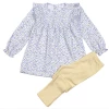 Baby Loren Fall Azul Floral Pima Pant Set